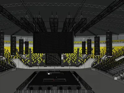 BILLIE EILISH HIT ME HARD AND SOFT TOUR STAGE DESIGN 3D model