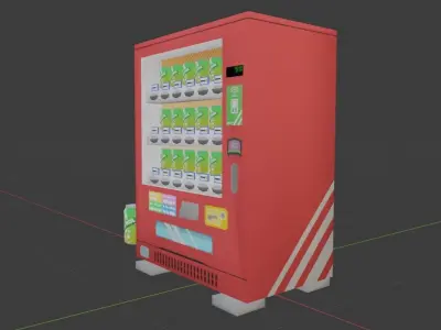 Vending Machine 01 Low-poly 3D model