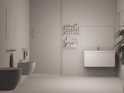 Villa Large  Bathroom 3D model