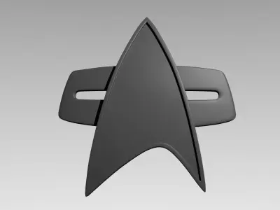Star Trek Badge Voyager Ds9 Picard 3D print model