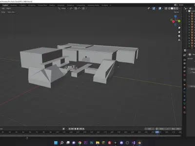Lobby or level and or background stage Free 3D model