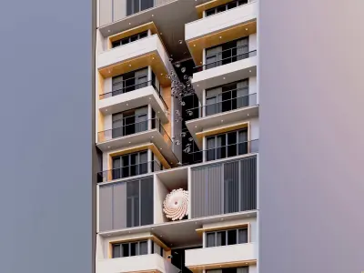 Modern Building Exterior Design Model  3D model