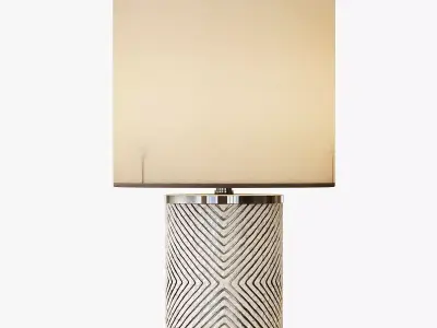 Etched Glass Table Lamp 3D model