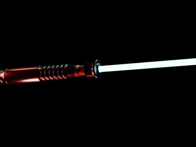 Saber Sword Low-poly 3D model