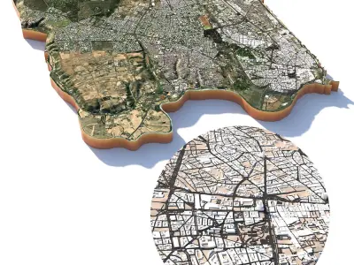 Rabat City Morocco 3D model