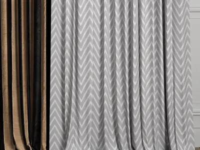 Curtain Set 480C 3D model
