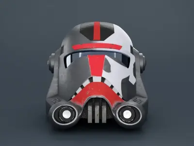 Star Wars Bad Batch Hunter Helmet  3D model