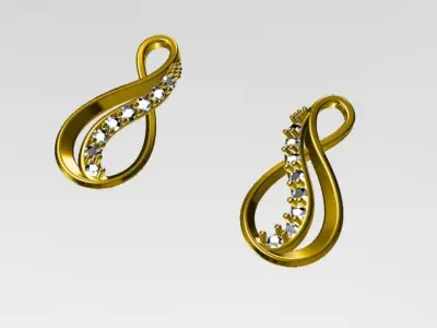 knot earring  3D print model