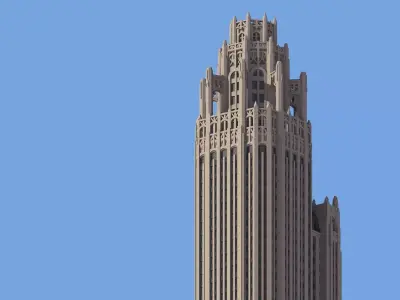 Tribune Tower 3D print model
