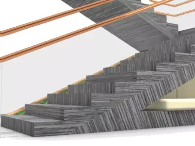 Staircase design Free 3D model