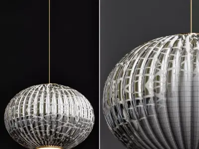 Coral Seaurchin Pendant Light 3D model purchase