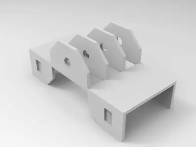 Duplex socket  Free 3D print model