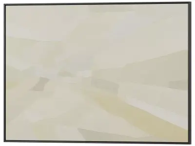 Set of 3 Abstract Paintings in Frames 3D model 64