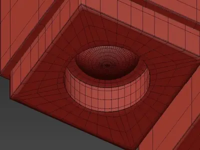 Tech Lighting Voto Square Wall Light LED 3D model