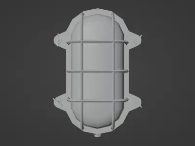 Boat lamp Low-poly 3D model