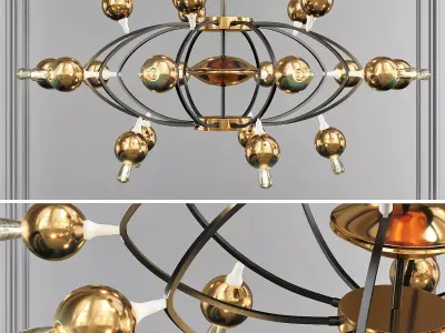 Queen molecule Low-poly 3D model