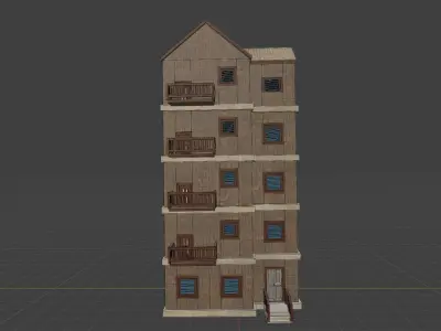House Model 13 Low-poly 3D model