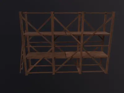 Scaffolding 3D Model Low-poly 3D model