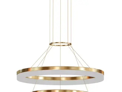 LED 2 Tier Chandelier 3D model