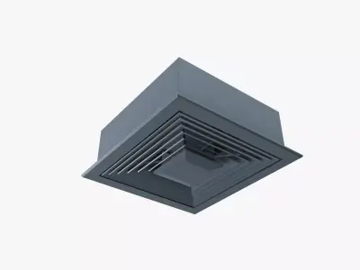 Ceiling air vent Low-poly 3D model