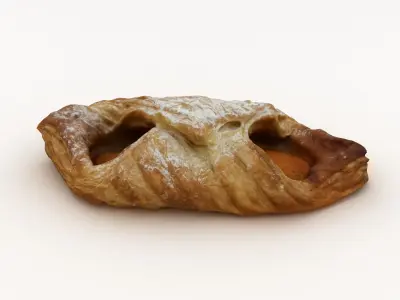 Pastry 001 Low-poly 3D model