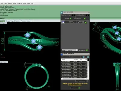 Women Wedding Engagement Ring 23 3D print model
