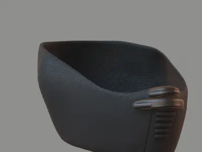 Gas mask helmet 3d model scifi Low-poly  Low-poly 3D model 128