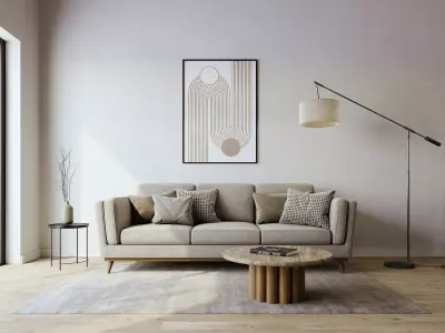 interior living room scene 55 3D model