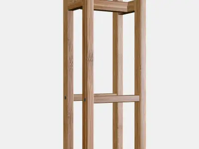 RAW GROUND Toilet roll stand Low-poly 3D model