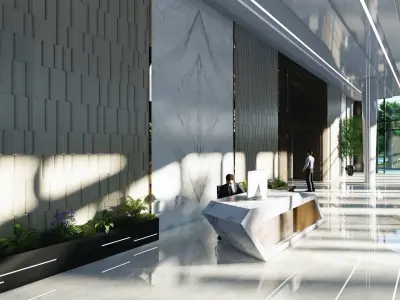 Atlantis Lobby Interior Design 3D model