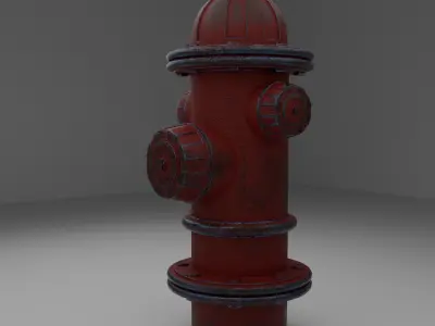 Fire Hydrant Free low-poly 3D model
