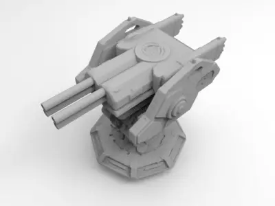 scifi weapon 8 3D print model