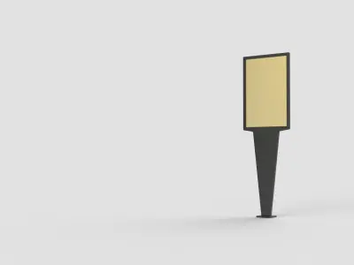 Citylight Poster 3d model 3D model