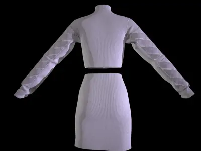 Futuristic clothes Scifi outfit 3D model