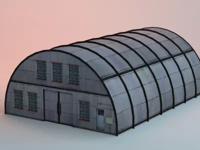 Industrial Stockroom - Warehouse - Storage Low-poly 3D model