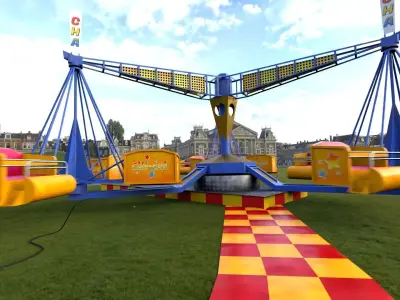 Amusement ride - Cha Cha 3D model