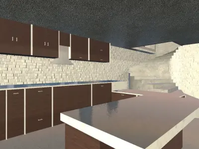 Modern Loft 3D Model Free low-poly 3D model