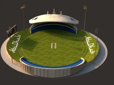 Abu Dhabi Stadium 3D model