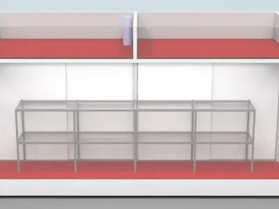 pharmacy gift of jewelery Cosmetic sales display stand 3D model