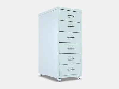 HELMER Drawer unit on castors 1 3D model