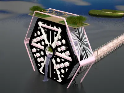 The Hexagonal Exterior Design 3D model