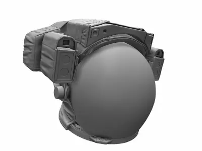 Astronaut Space Helmet - High Poly 3D model