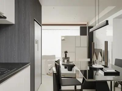 apartment interior scenes      3D model 5