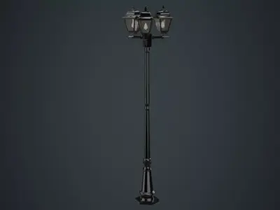 Street Light 2A Low-poly 3D model