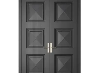 Entrance door set153 3D model