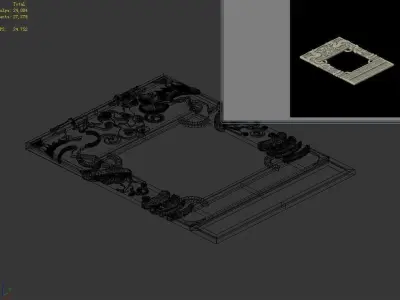 the main city - the city gate - ground relief 3D model
