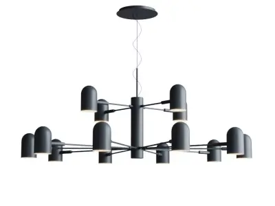Chandelier Desi Loft Chandelier Double 3D model