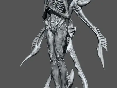 Alien Xenomorph 3D model ready for printing 3D print model