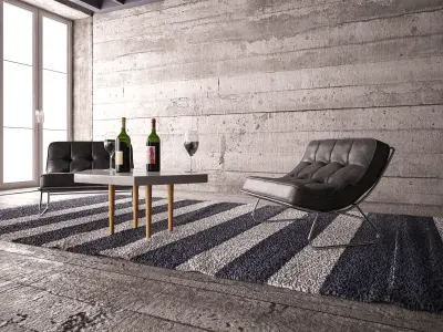 Armchairs - Waiting and Relaxing area 04 3D model