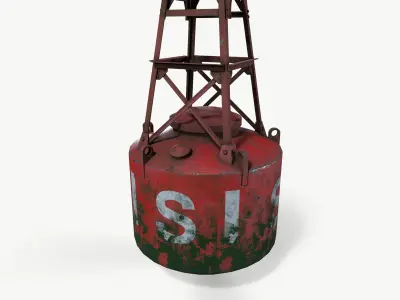 River Buoy Low-poly 3D model